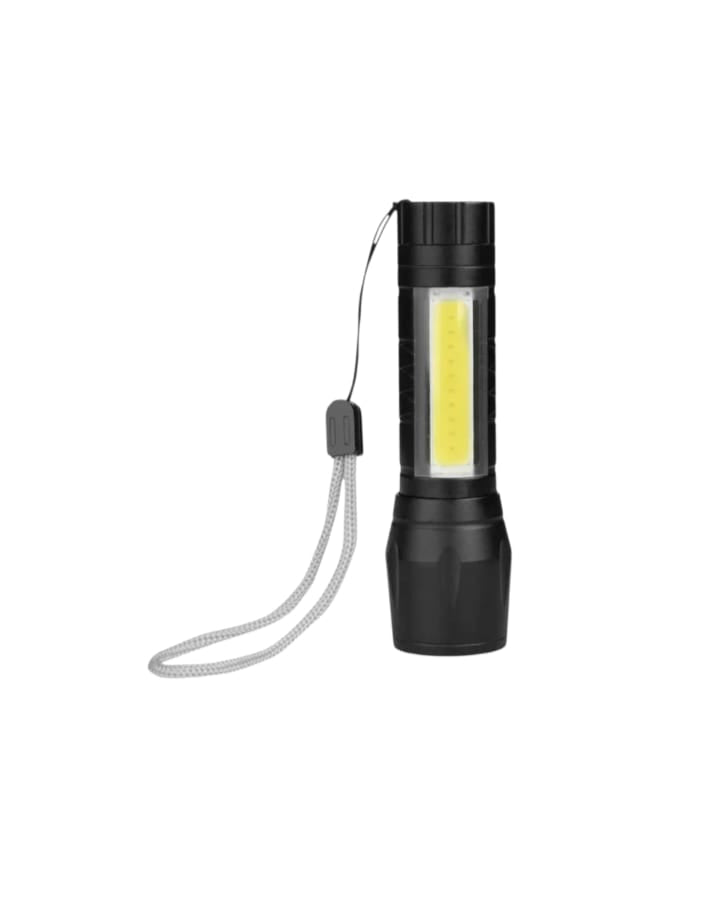 Linterna Mini Led Aluminio Doble Luz Batería Recargable