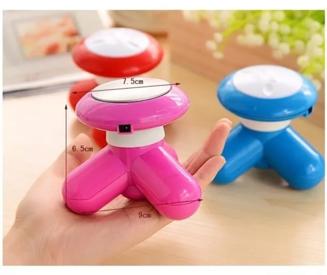Masajeador Mini Eléctrico Portátil Usb O Pilas Mimo 3 Patas