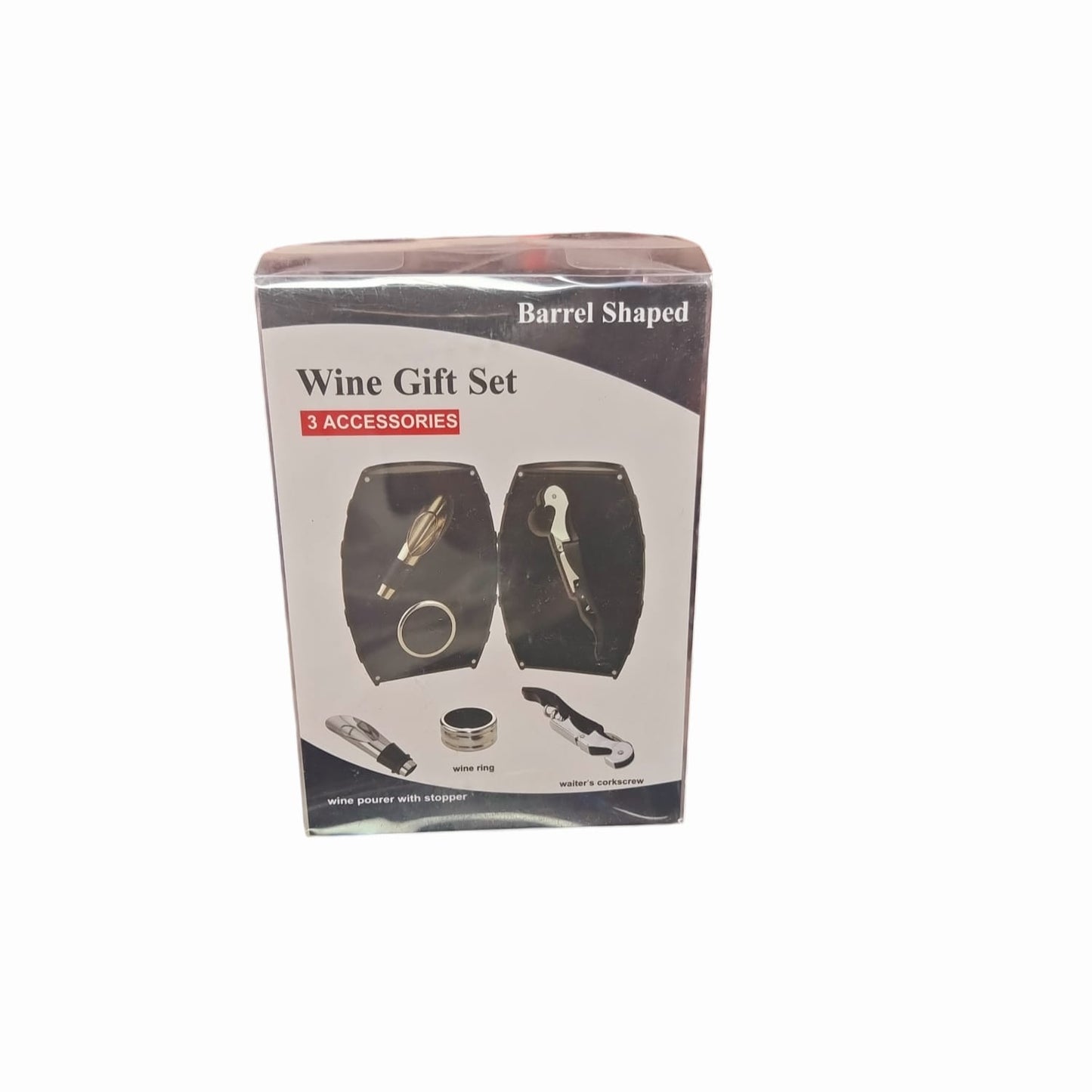 Set De Vino Barril Set X3 Acc Destapador Sacacorcho Tapon