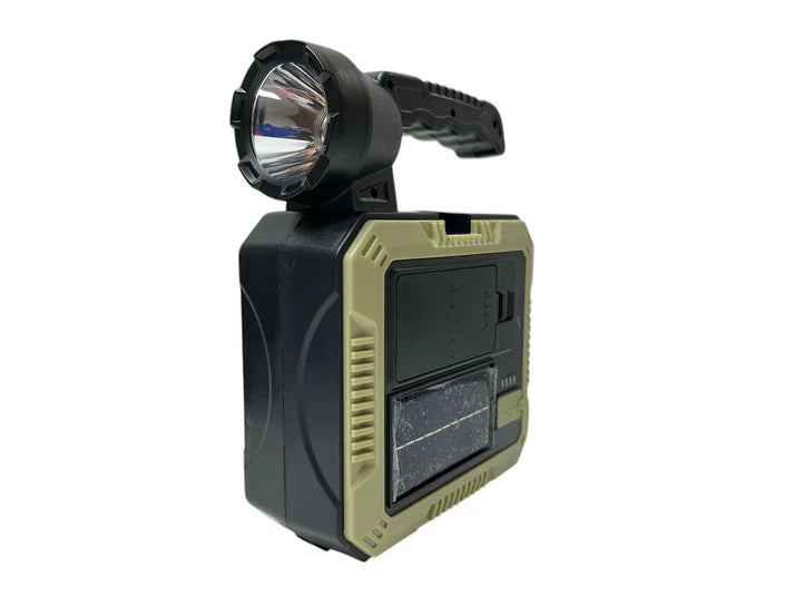 Linterna De Luz Led Recargable Solar +con Maleta Multifuncio
