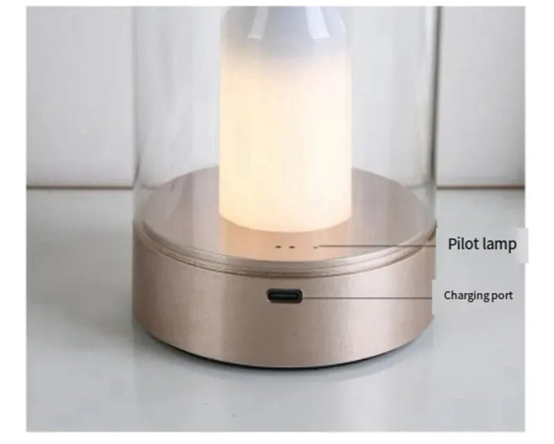 Vela Led Eléctrica Recargable Sin Llama Con Luz De Vela