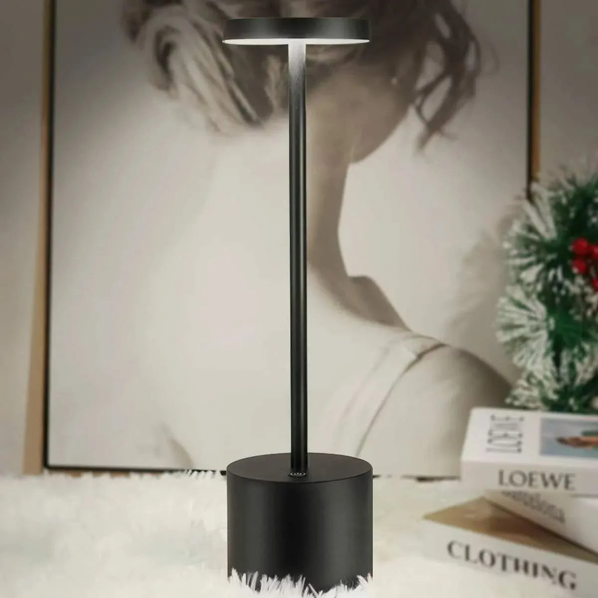 Lampara De Mesa Luz Led Tactil Recargable Usb