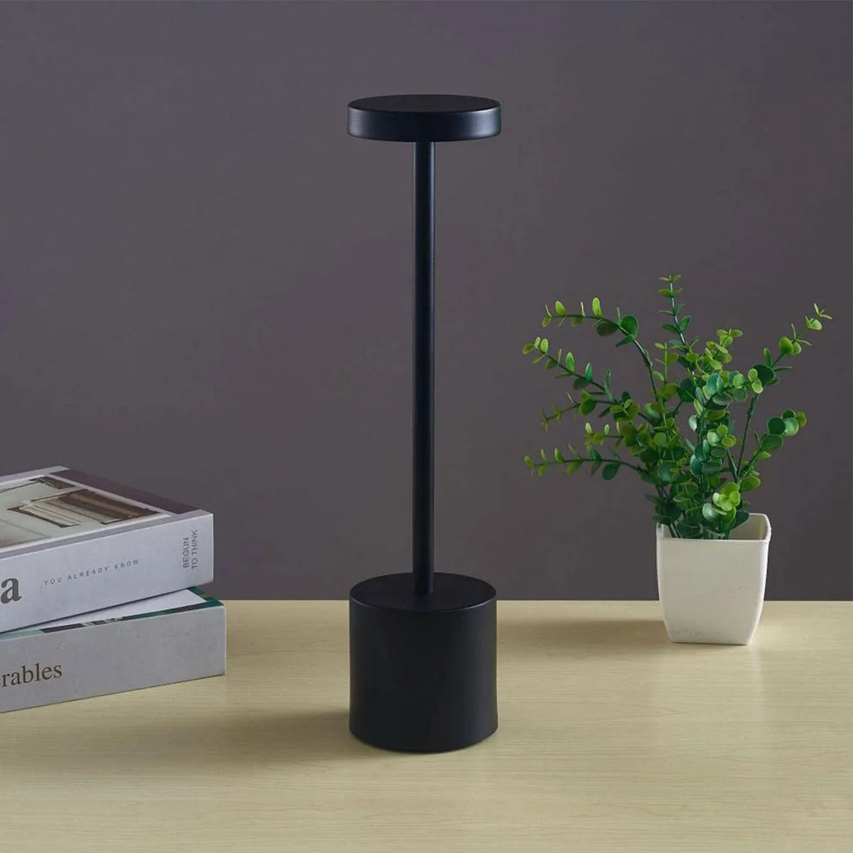 Lampara De Mesa Luz Led Tactil Recargable Usb