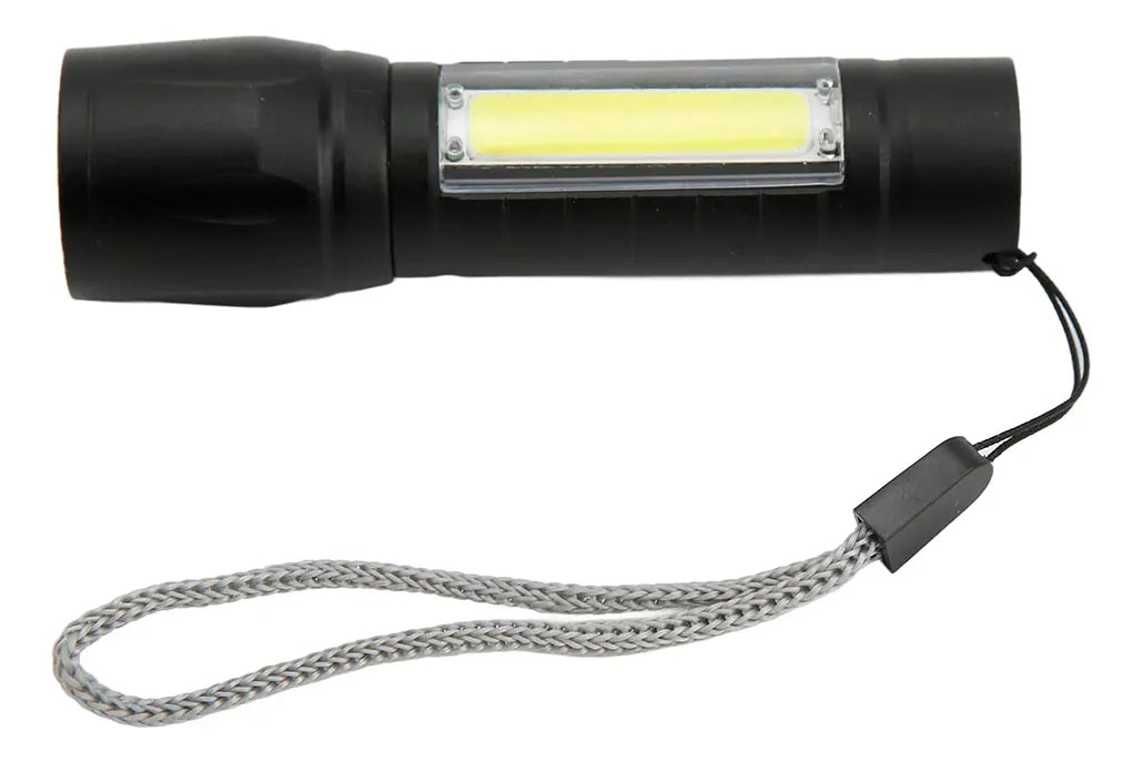 Linterna Mini Led Aluminio Doble Luz Batería Recargable