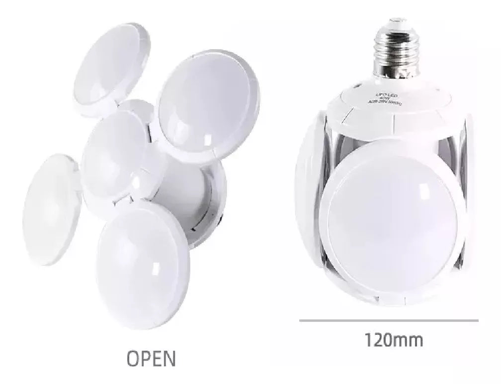 Ae lampara Led 40w Multiforma Retráctil Bombillas 2x