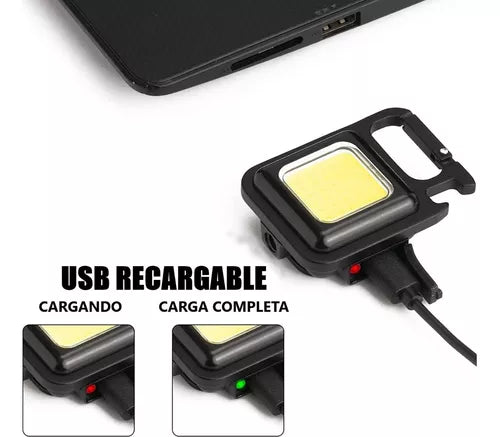 Ae Linterna Portátil Mini De Bolsillo 500 Lm Con Clip - Electro Linterna Negro Luz Blanco