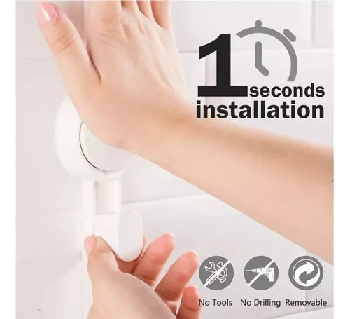 AGanchos X 2 Ventosas Chupon A Presión P/baño O Cocina