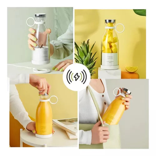 Alicuadora Portatil Recargable Usb Juguera Botella Batidora
