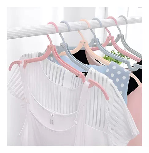 Percha Plegable De Plastico Colgador De Ropa Pequeño