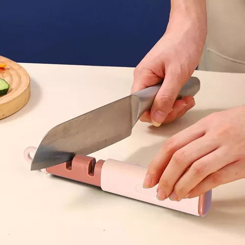 Afilador De Cuchillo Y Pela Papa 2 En 1