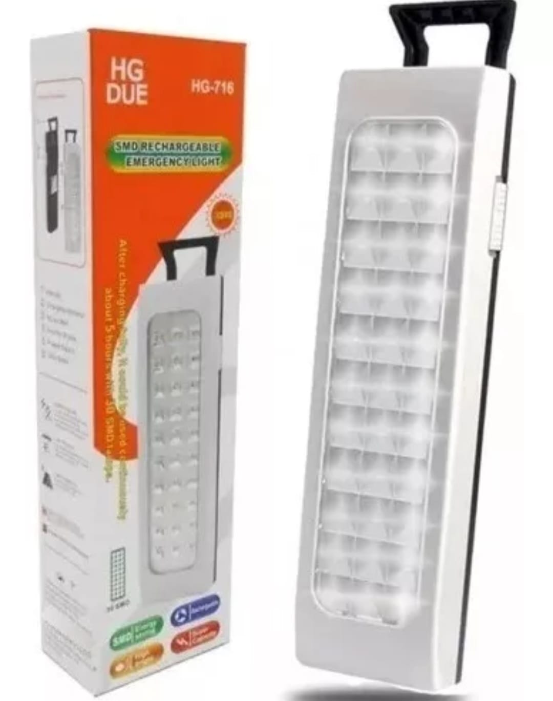 Luz De Emergencia 30 Leds Lampara Portatil Recargable