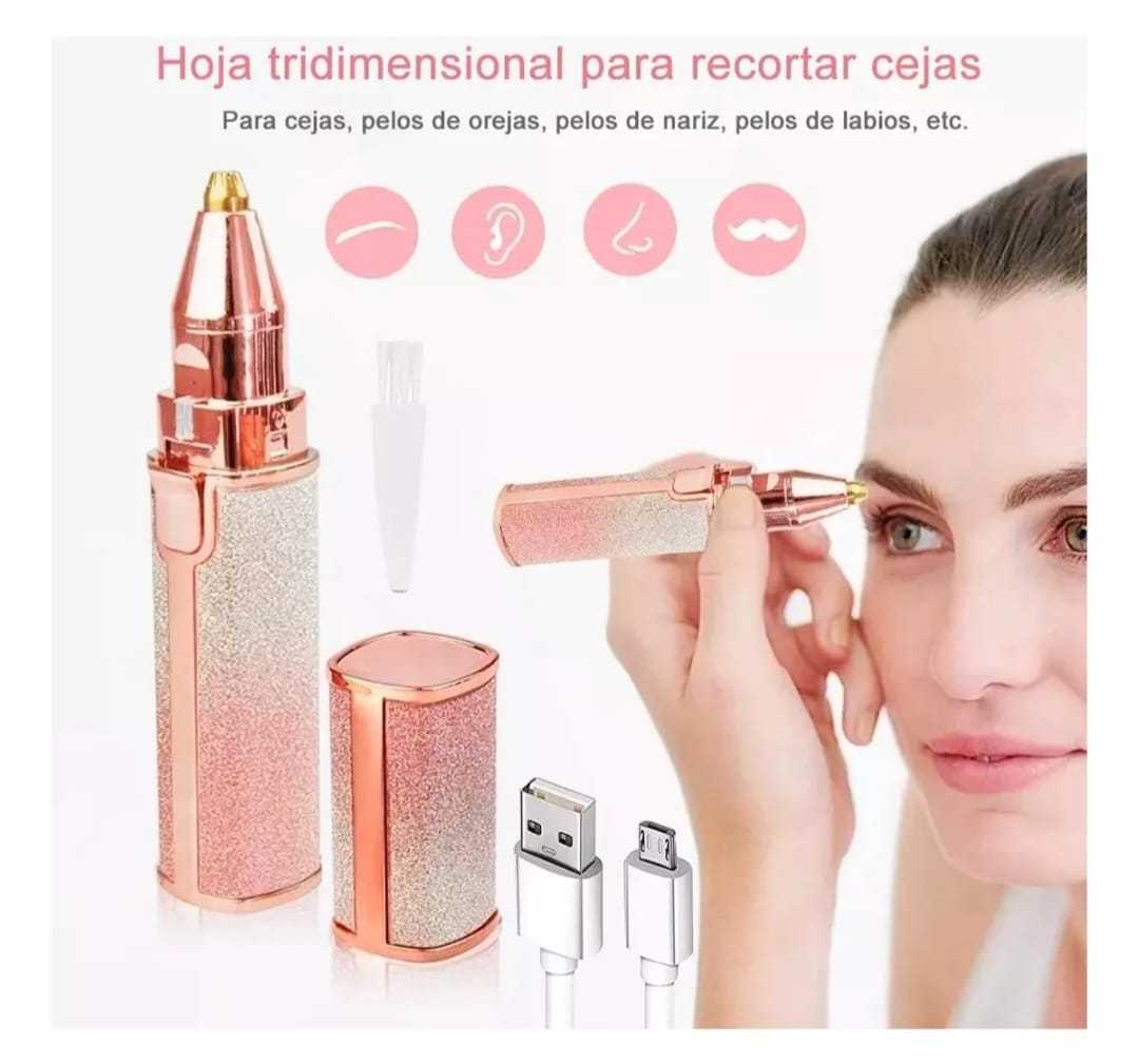 Depiladora Vello Facial Y Corporal Portátil Usb Recargable