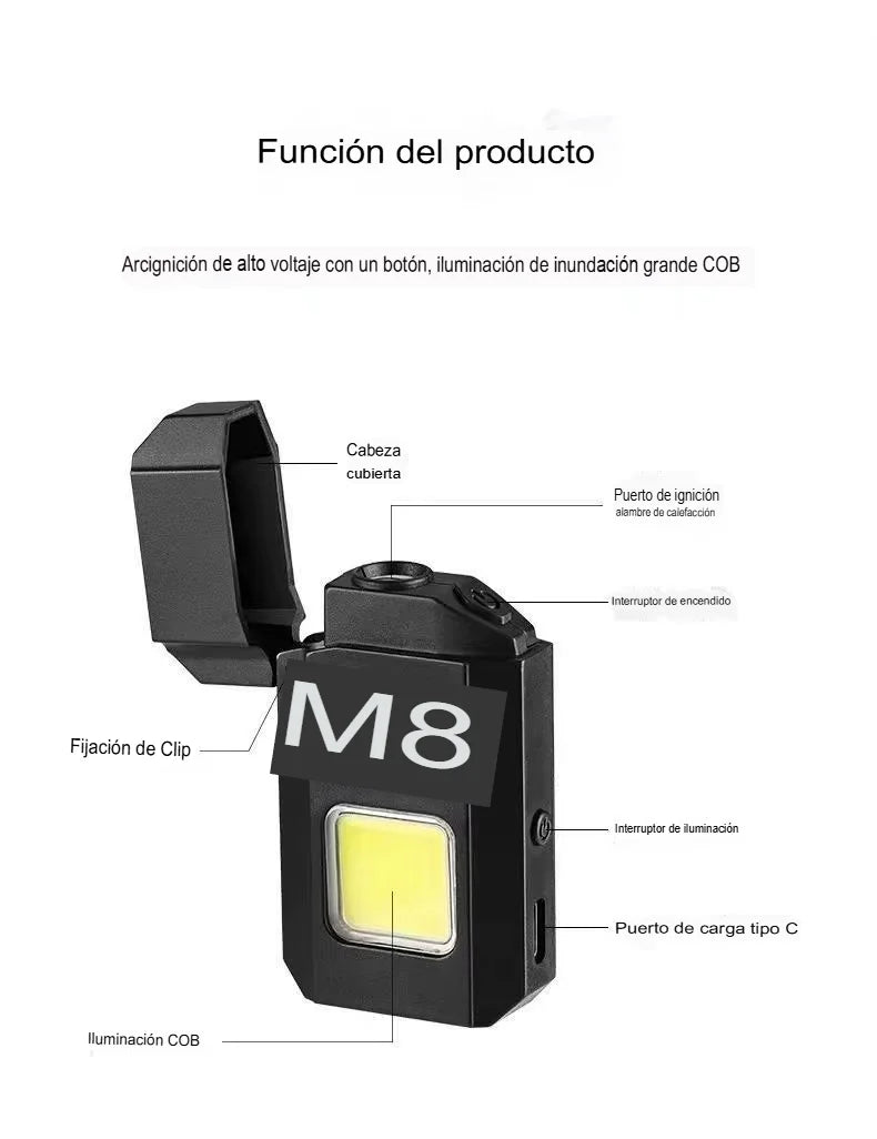 Encendedor LED recargable