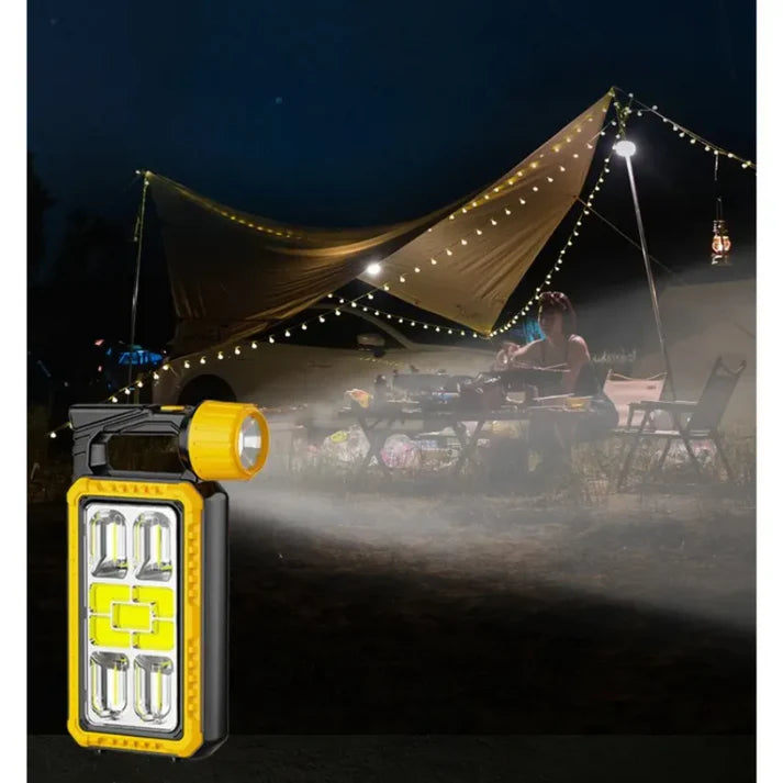 Lampara Linterna Led Solar Usb Recargable Lateral