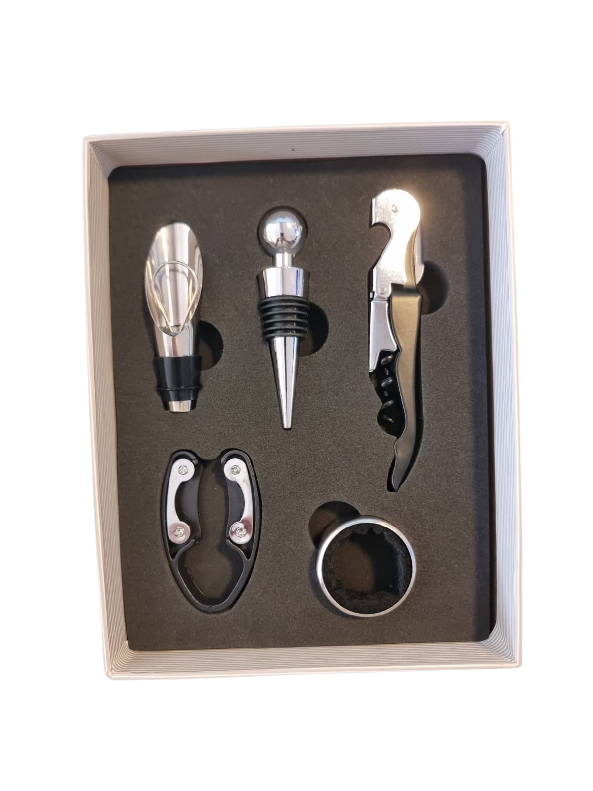 Set Vino tipo libro X 5