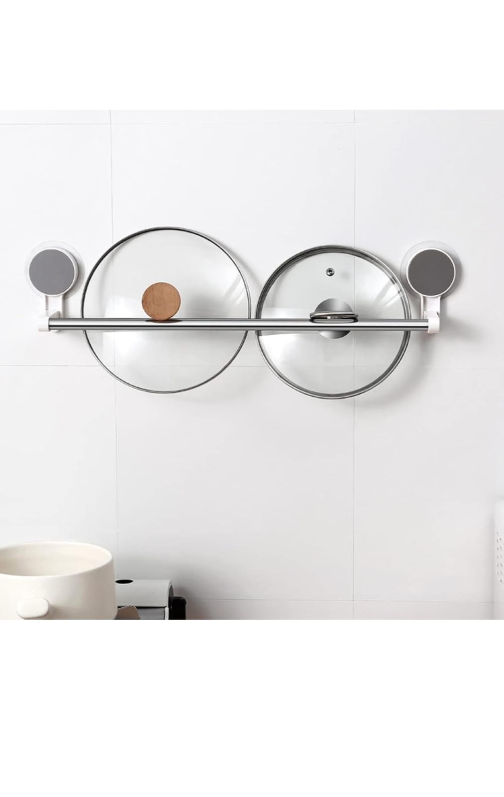Colgador Toalla Baño Cocina Acero Inoxidable Con Ventosa Gs