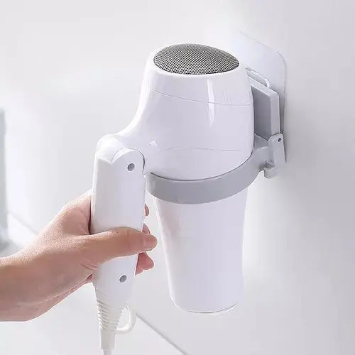Soporte Para Secador De Pelo A La Pared Autoadhesivo