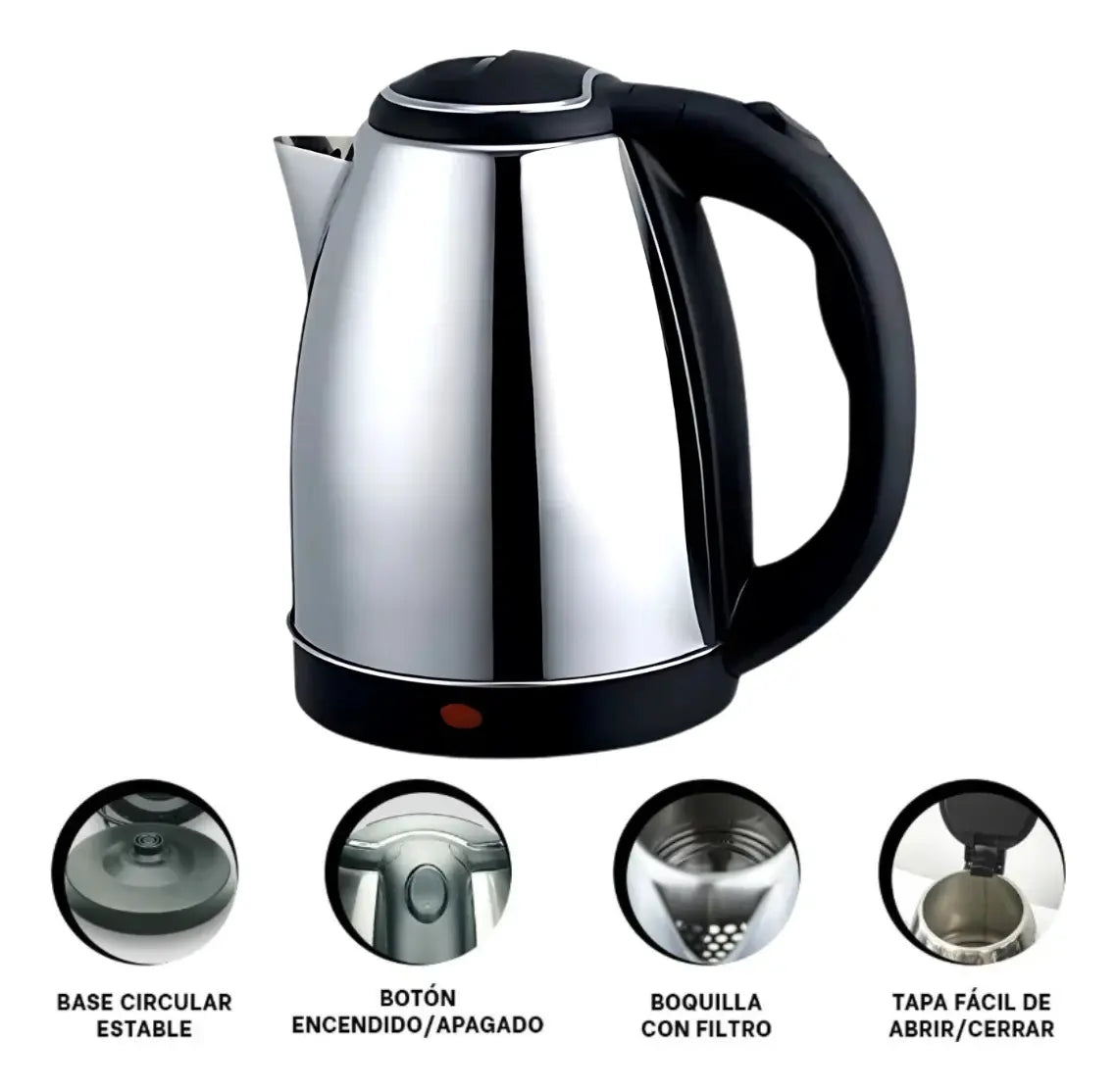 Jarra Eléctrica Acero Inox