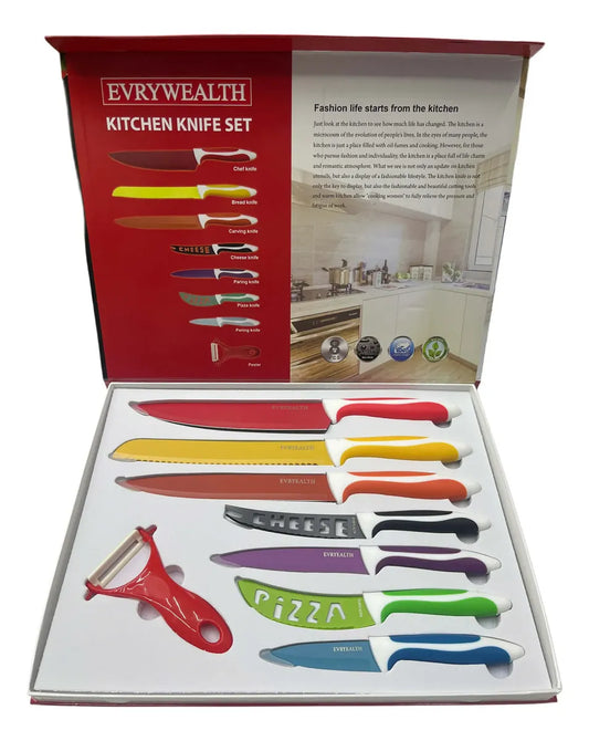 Set De Cuchillos De Cocina 8 Piezas Evrywealth