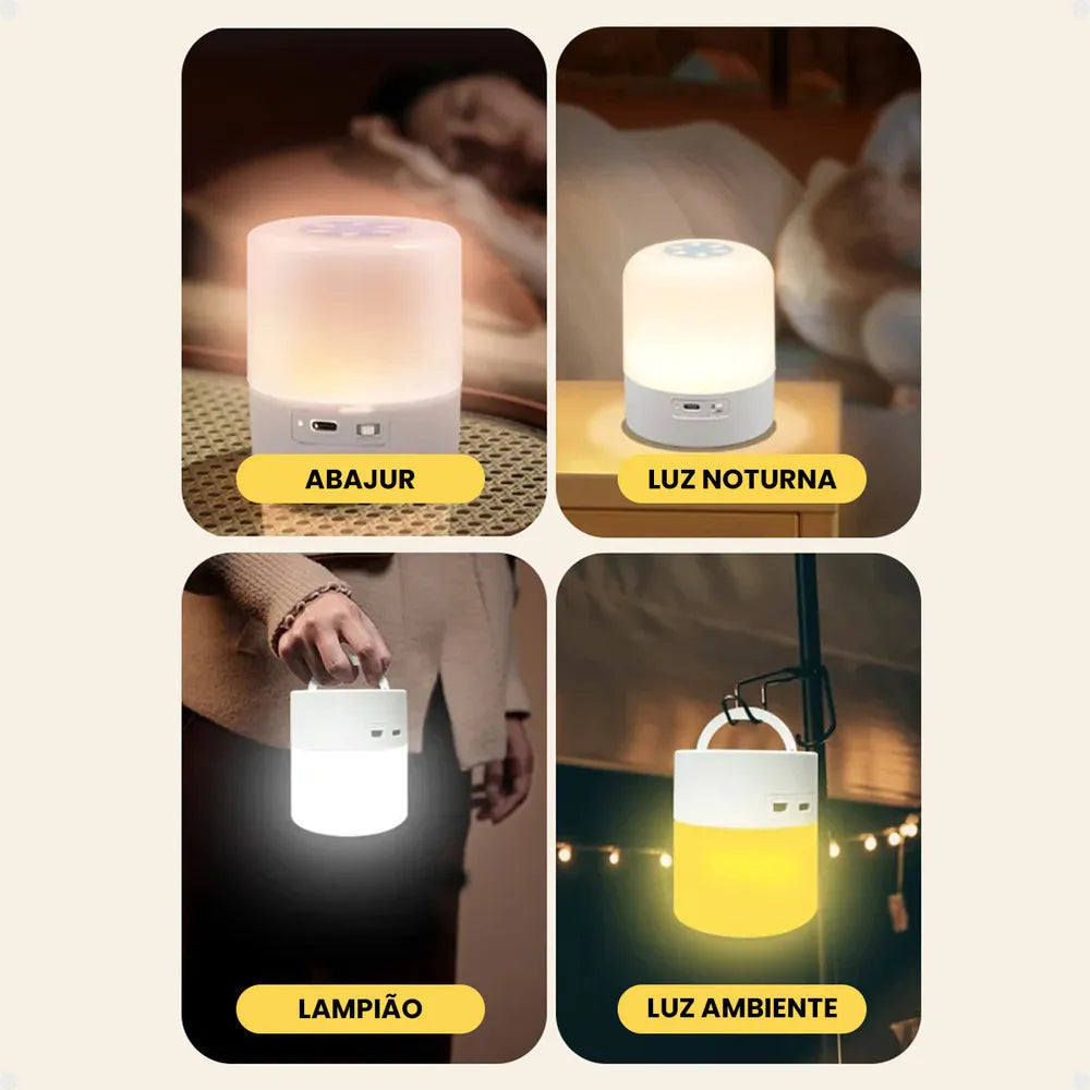 Lámpara De Mesa Recargable Para Dormitorio Led