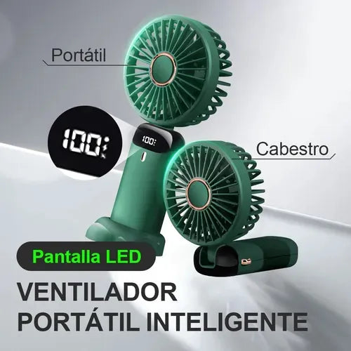 Ventilador Portátil Digital 5 Velocidades