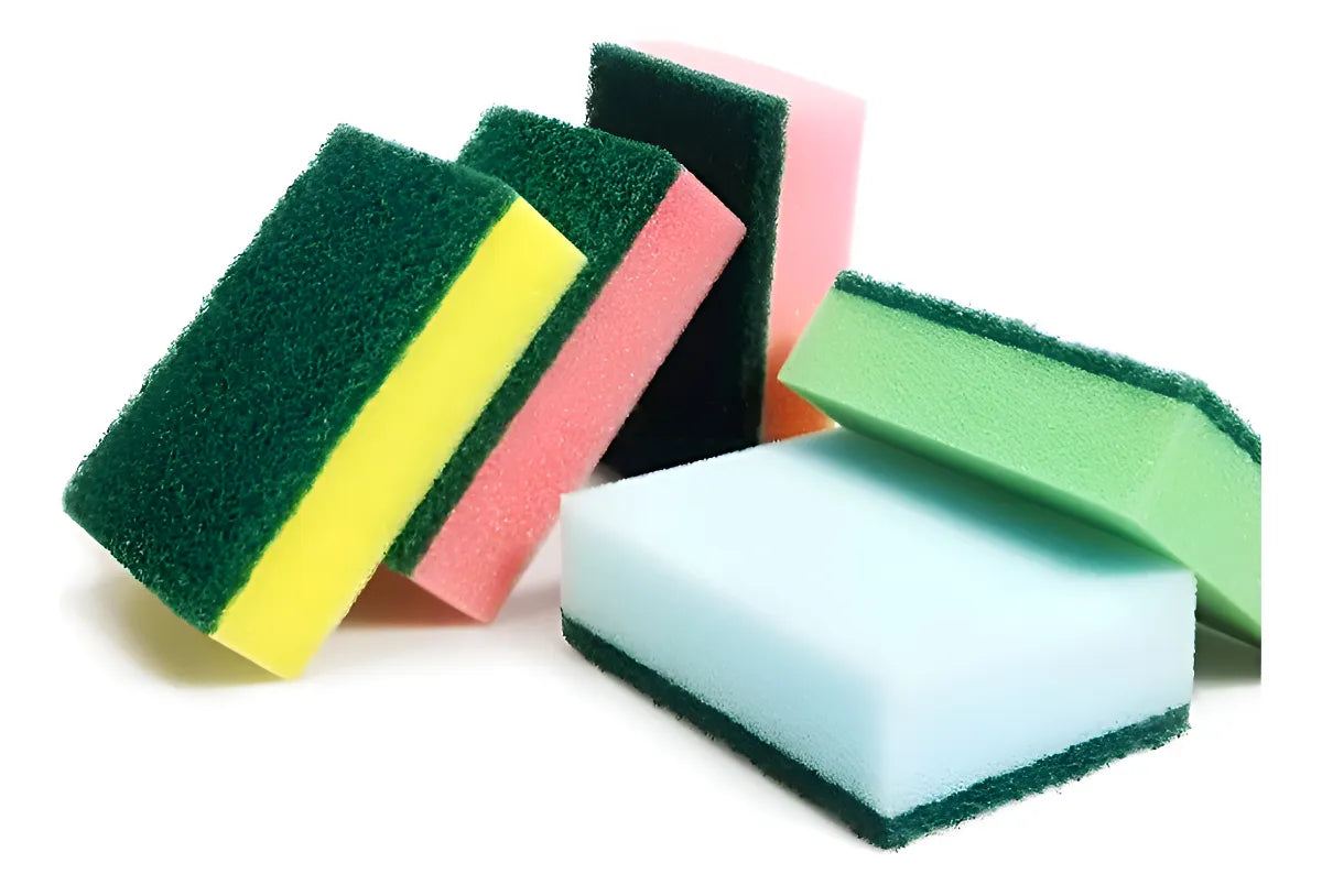 Set 10 Esponjas Multiuso Colores Limpia Cocina Muebles