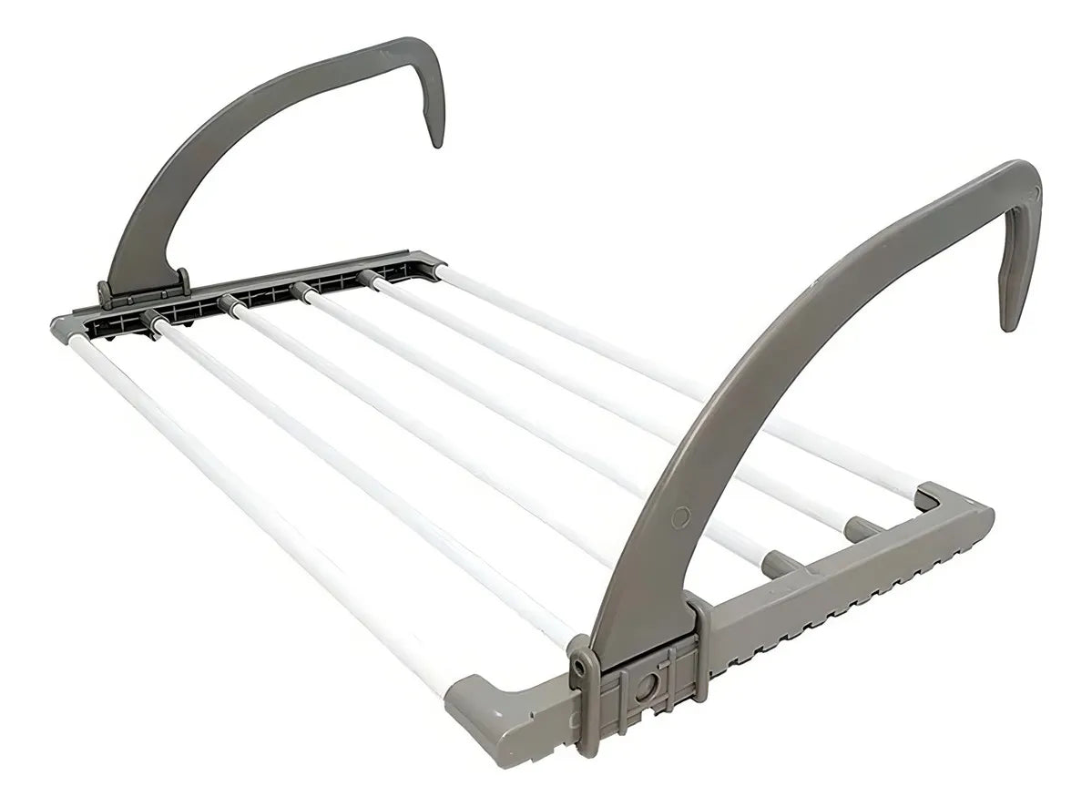 Tendedero Plegable Balcón Ventana Puerta Colgar Ropa Mediano