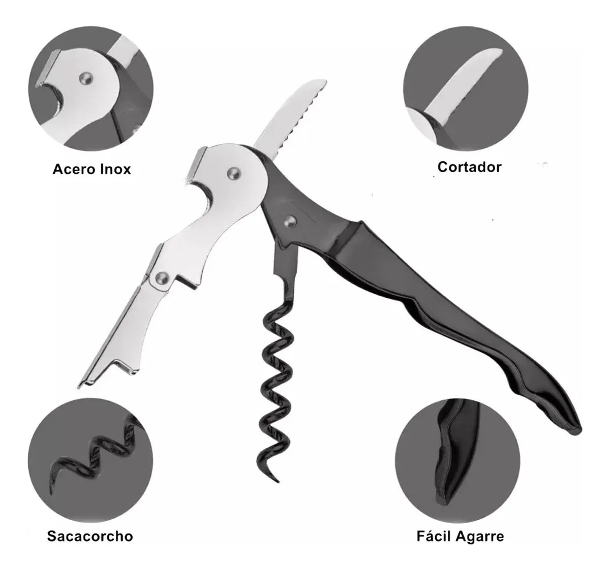 Set Vino tipo libro X 5