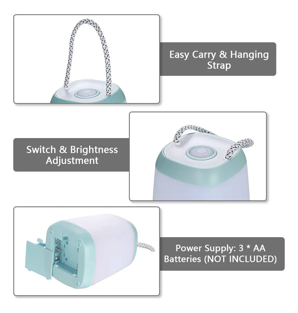 Lampara Veladora A Pilas Luz Escritorio Dormitorio Portátil