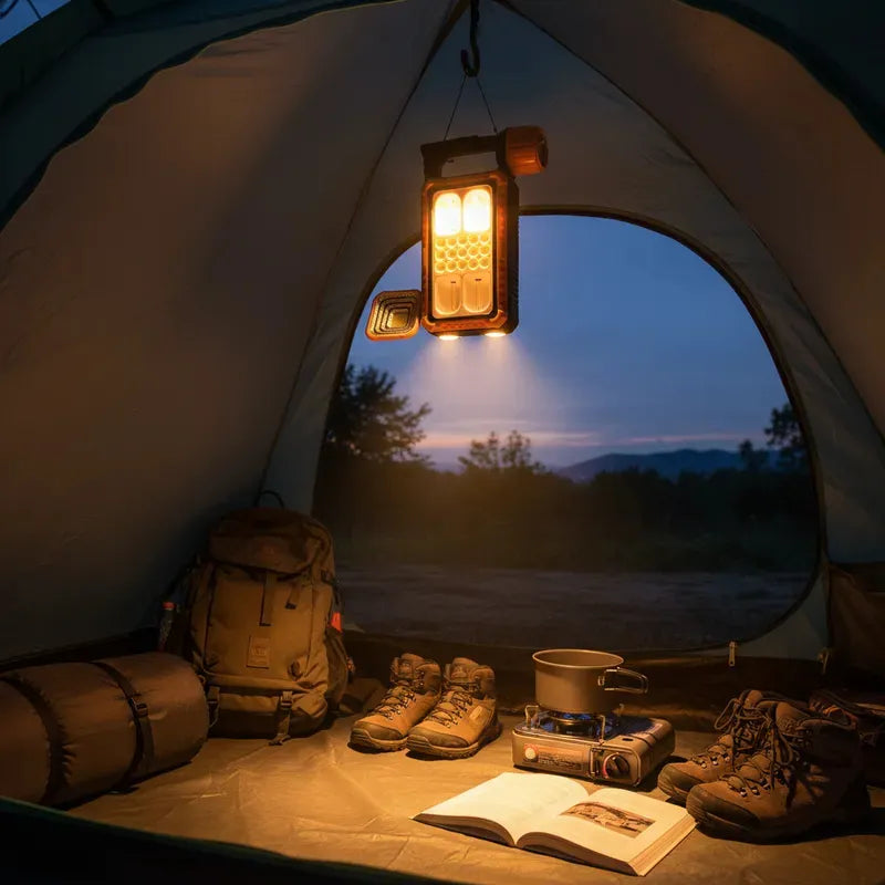 Lampara Linterna Led Solar Usb Recargable Lateral