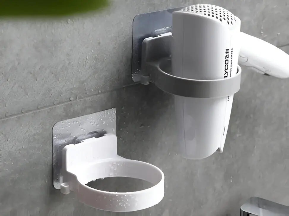 Soporte Para Secador De Pelo A La Pared Autoadhesivo