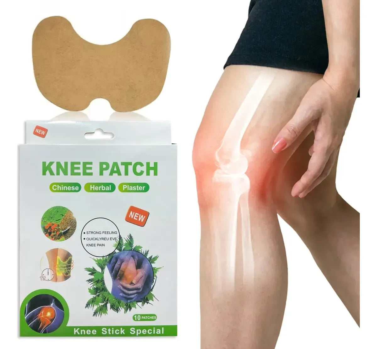 .Parche De Hierbas Para Rodilla