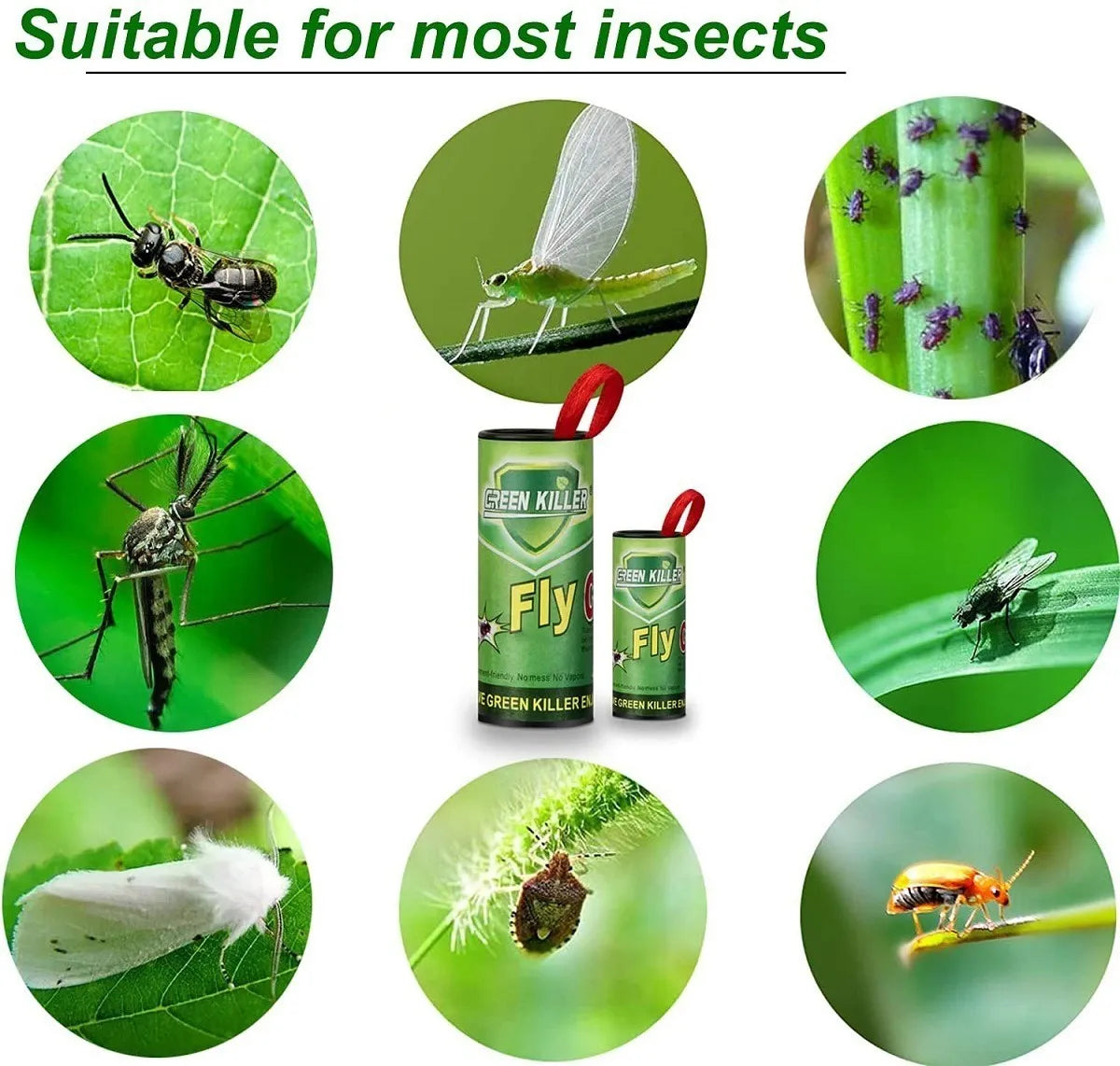 Cinta Atrapa Moscas Mata Insectos 4 Tubos