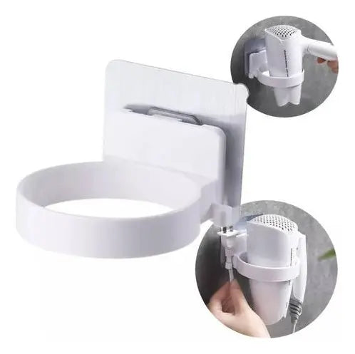 Soporte Para Secador De Pelo A La Pared Autoadhesivo