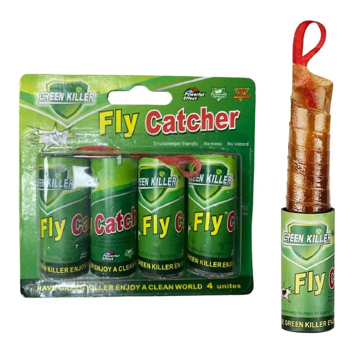 Cinta Atrapa Moscas Mata Insectos 4 Tubos