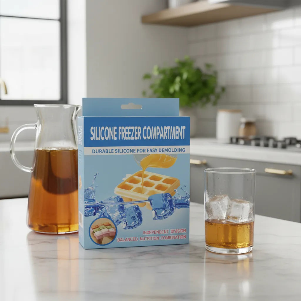 Hielera Molde De Silicon Para Hielo 9 Espacios