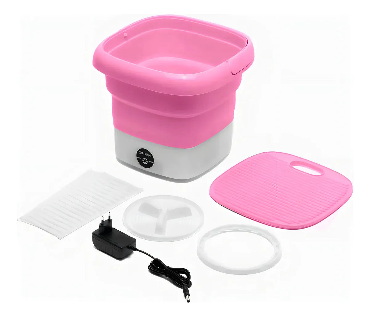 Mini Lavasecadora Plegable 2 En 1 Para Camping Y Viaje