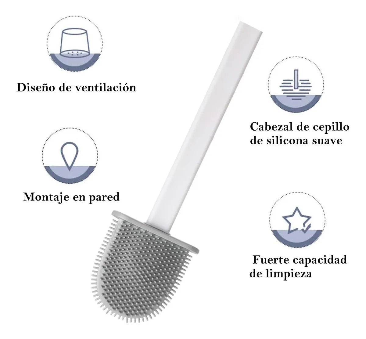 Cepillo Sanitario De Silicona