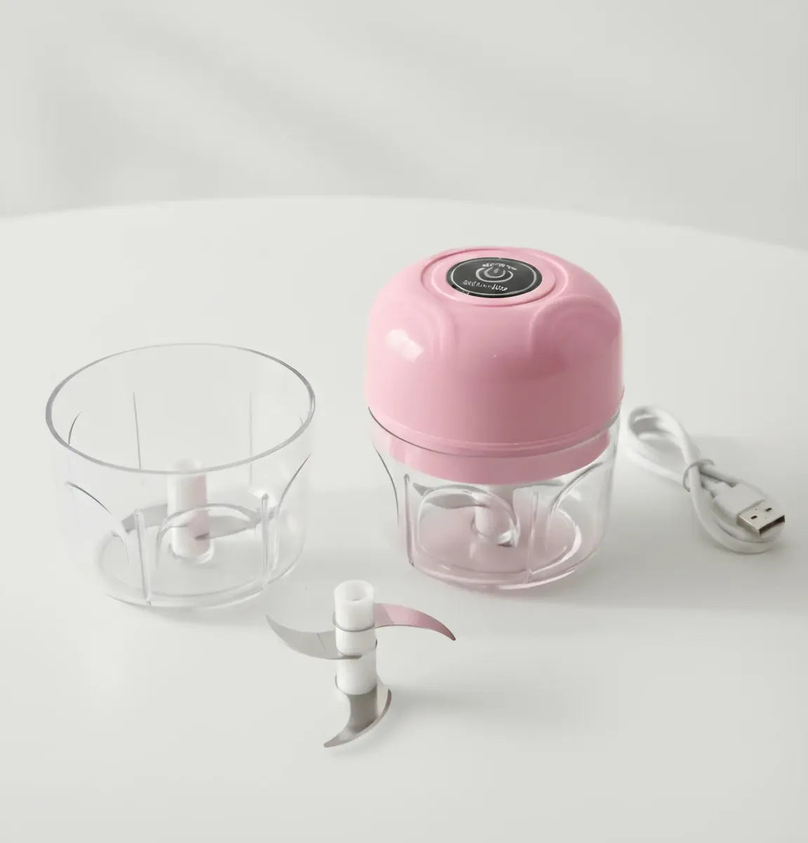 Mini Picadora Eléctrica Usb Recargable Ajo Cebolla Sin Cable