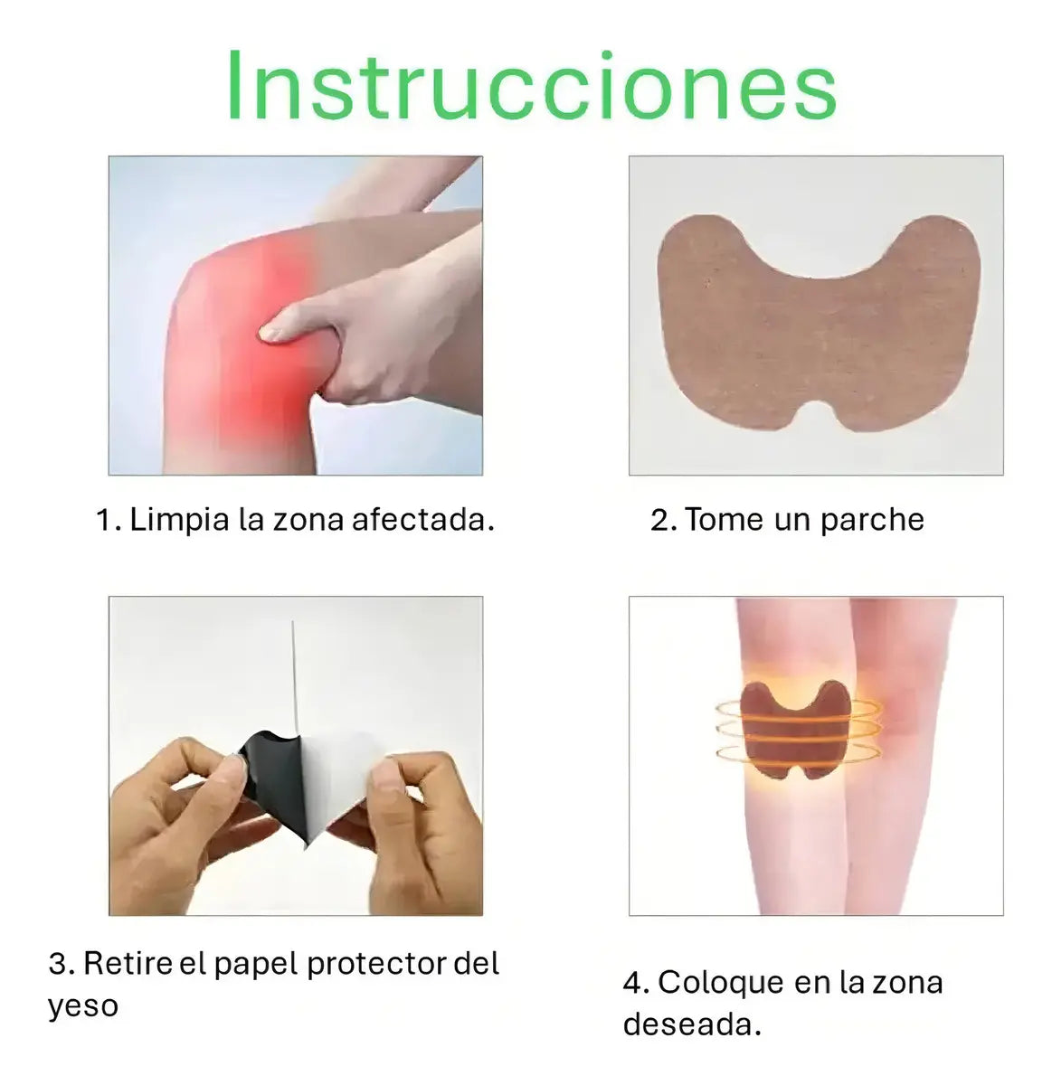 .Parche De Hierbas Para Rodilla