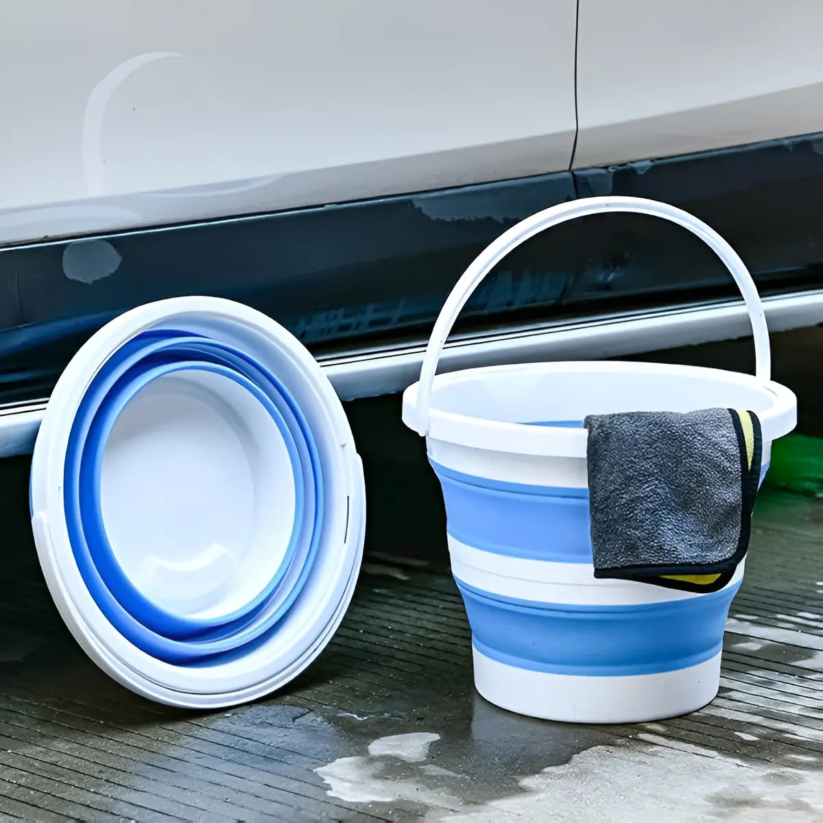 Balde Plegable En Silicona 20L