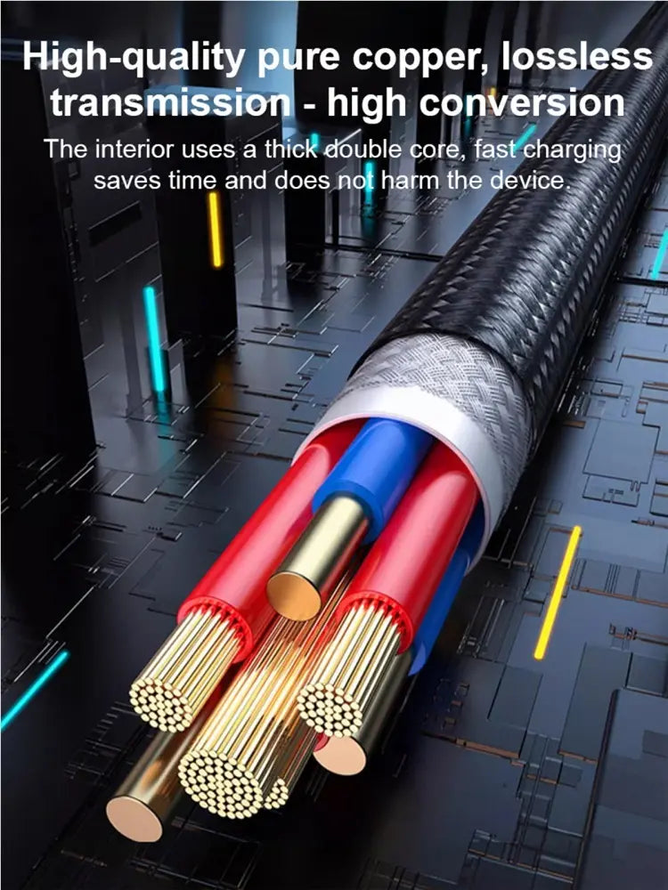 Para Applicable To 2 Pieces 4 In 1 Data Cable Type-c