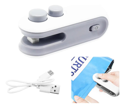Mini Sellador Bolsa Térmico Recargable Usb Portátil Sellado