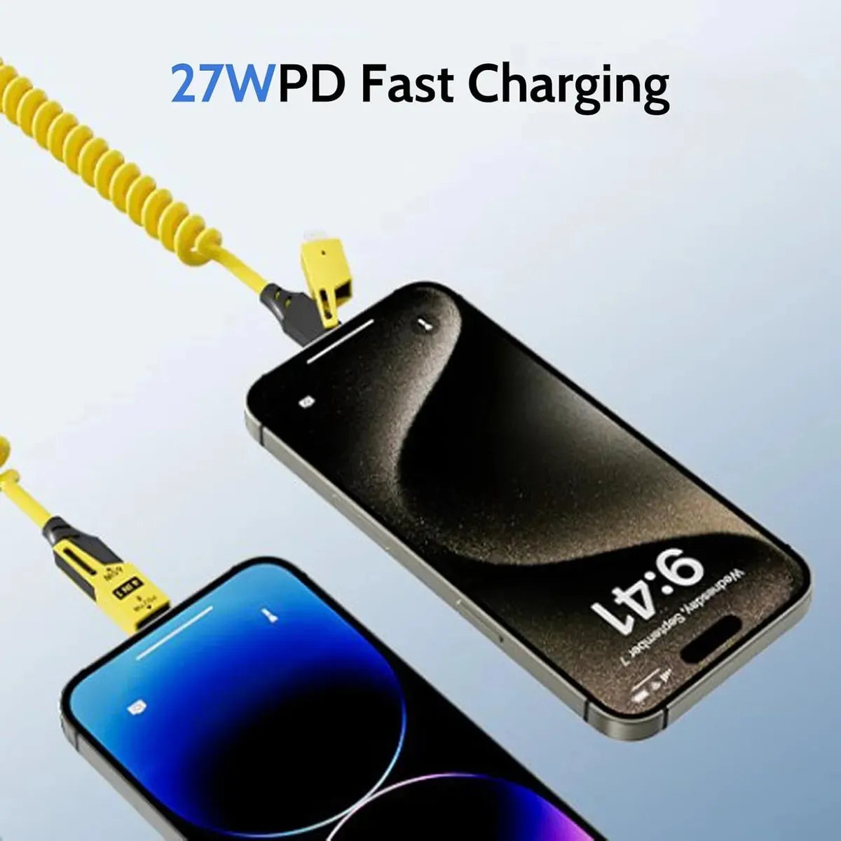 Cable Espiral 4 En 1 Usb A Type C Y Lightning 65w