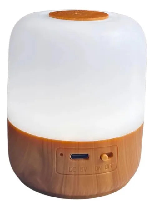 Lámpara De Bamboo, Luz Led Portátil Tactil Recargable