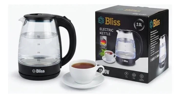 Jarra Eléctrica Bliss 2l Vidrio Luz Led