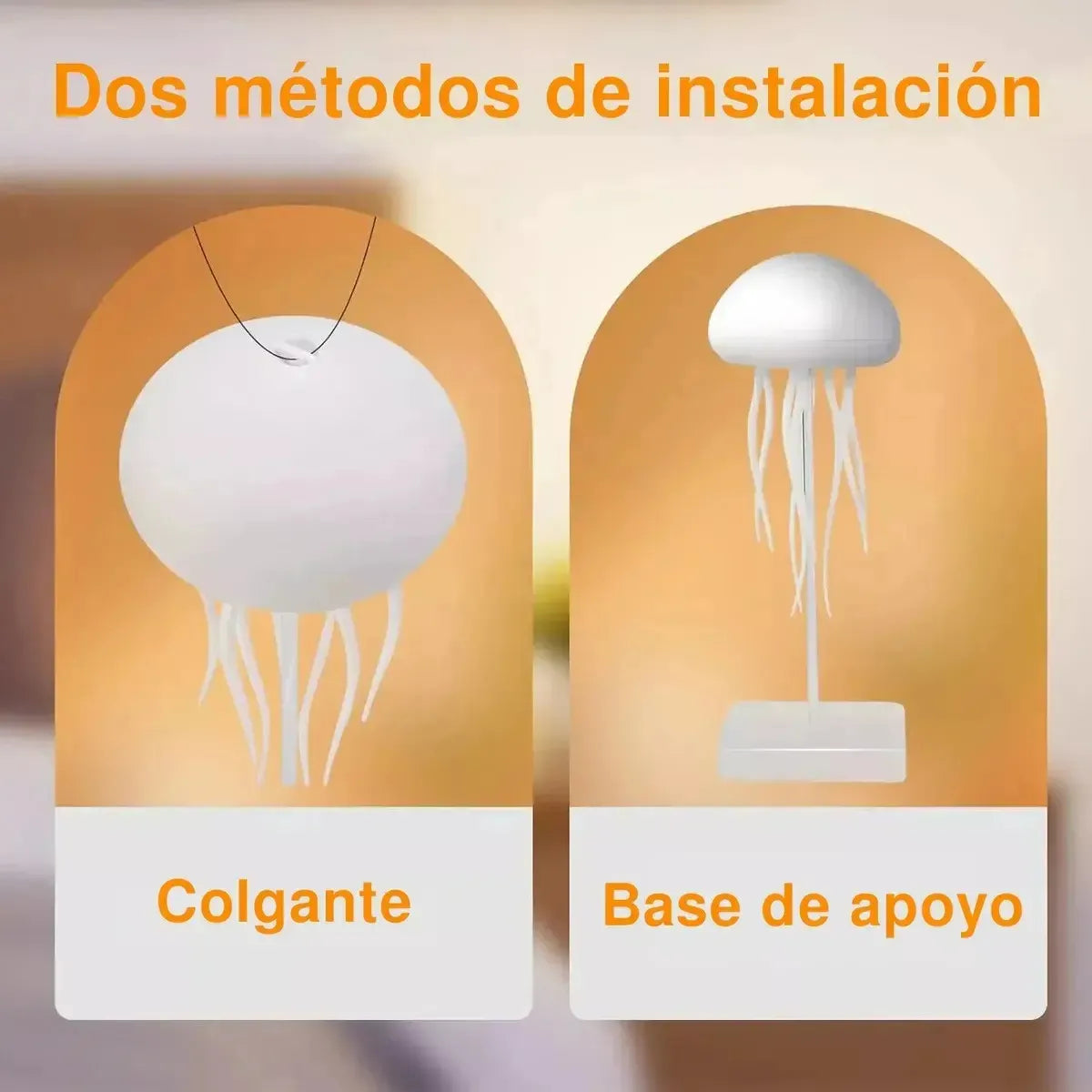 Lámpara de Ambiente con Diseño de Medusa