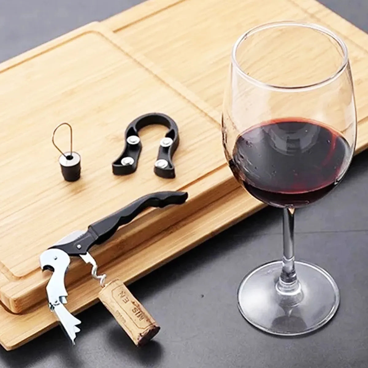 Set Vino tipo libro X 5