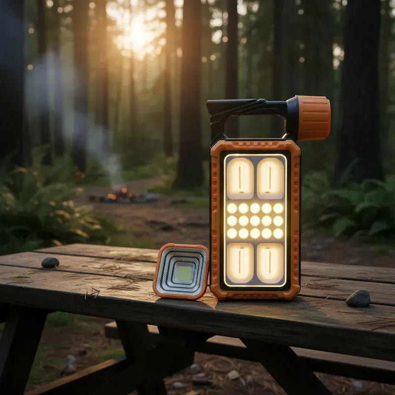 Lampara Linterna Led Solar Usb Recargable Lateral