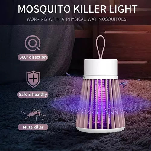 Lámpara Antimosquitos Recargable Usb 5 W Agarre Diseño 360°